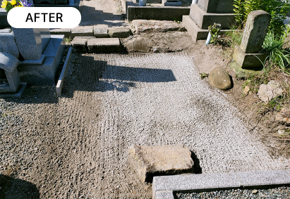 墓じまい作業後