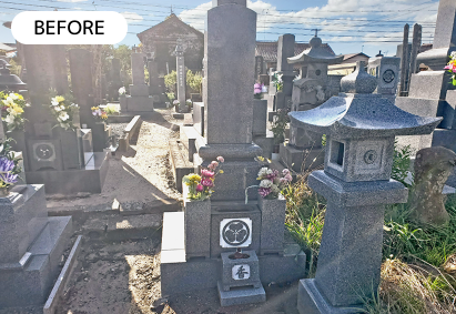 墓じまい前の状態